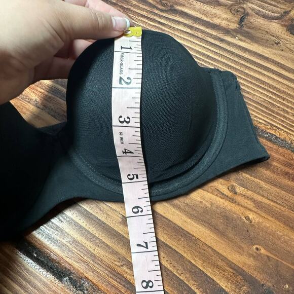 Auden Women's Black Lightly Lined Strapless Bra Size 34C - Picture 12 of 12